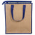 Primeline Reflex Blue Jute Cooler Tote