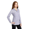 Port Authority Women's Gusty Grey/White Pincheck Easy Care Shirt