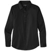 Port Authority Women's Deep Black Long Sleeve SuperPro React