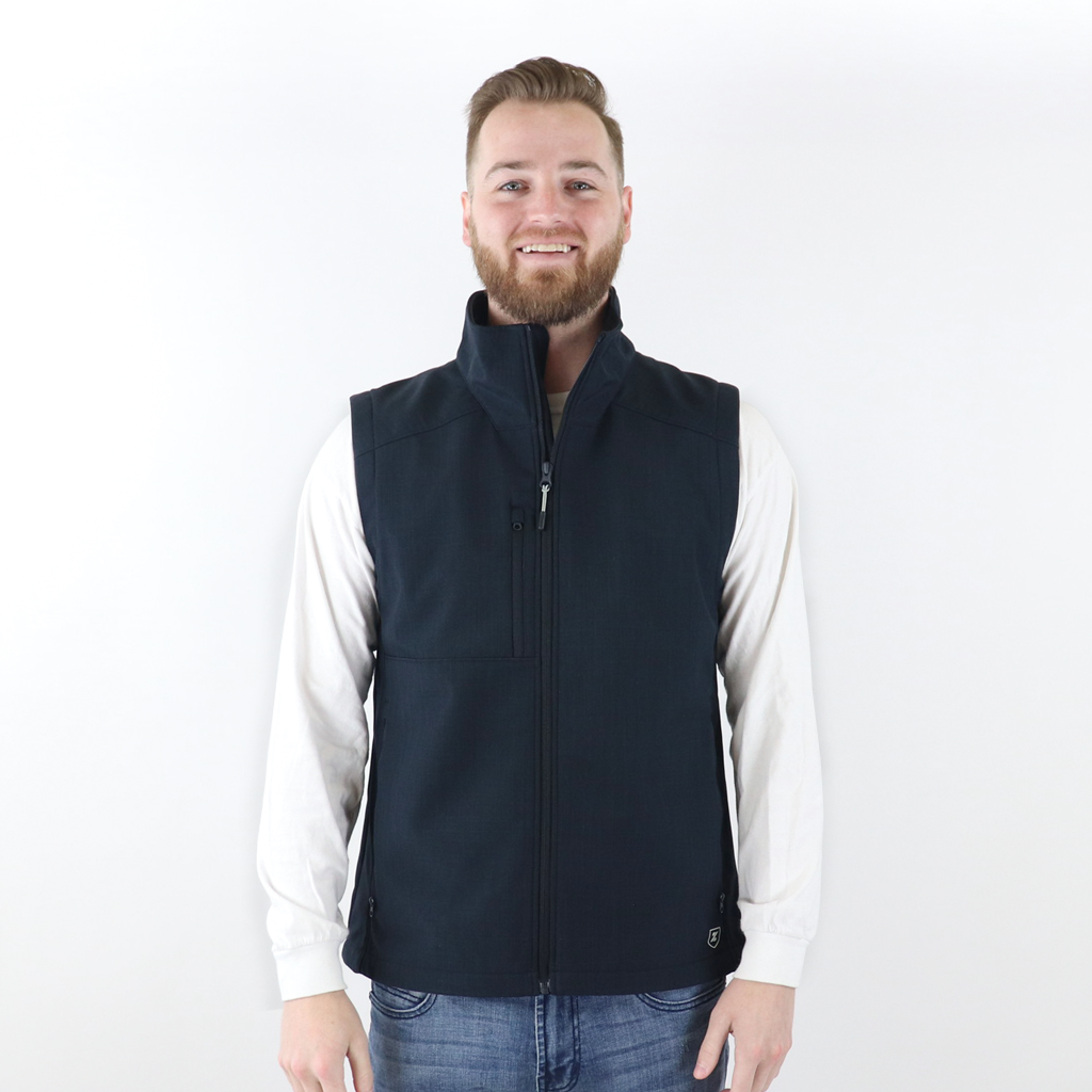 Zusa 3 Day Men's Black Cross-Hatch Wanderlust Vest