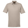 Harriton Men's Stone 6 oz. Ringspun Cotton Pique Short-Sleeve Polo