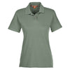 Harriton Women's Dill 6 oz. Ringspun Cotton Pique Short-Sleeve Polo