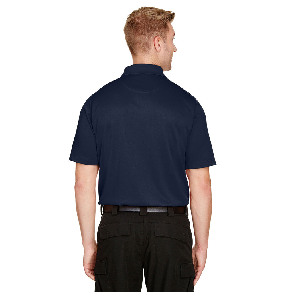 Harriton Men's Dark Navy Advantage Snag Protection Plus Polo