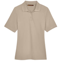Harriton Women's Khaki Advantage Snag Protection Plus Polo