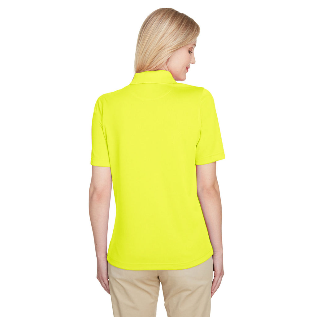 Harriton Women's Safety Yellow Advantage Snag Protection Plus Polo