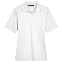 Harriton Women's White Advantage Snag Protection Plus Polo