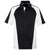 Harriton Men's Black/ White/ Dark Charcoal Advantage Snag Protection Plus Colorblock Polo