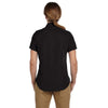 Harriton Women's Black Barbados Textured Camp Shirt