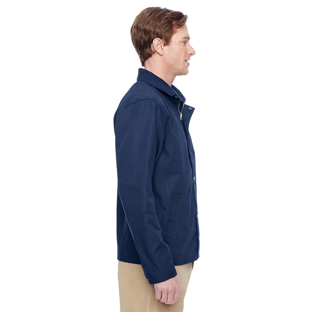 Harriton Men's Dark Navy Auxiliary Canvas Work Jacket