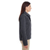 Harriton Women's Dark Charcoal Auxiliary Canvas Work Jacket