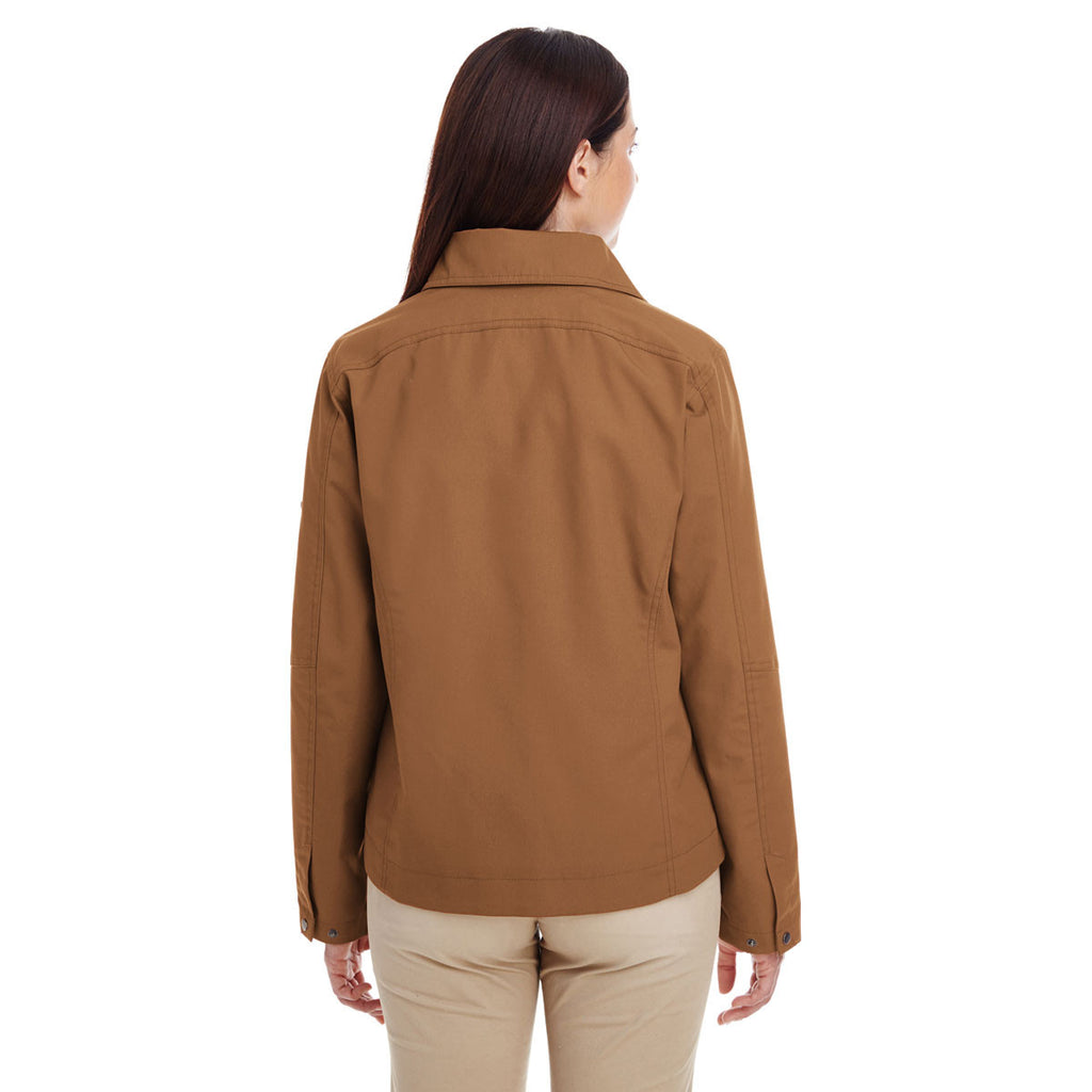 Harriton Women's Duck Brown Auxiliary Canvas Work Jacket