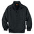 Harriton Men's Black/Black Fleece-Lined Nylon Jacket