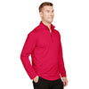 Harriton Men's Red Advantage Snag Protection Plus Quarter-Zip