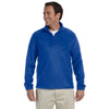 Harriton Men's True Royal 8 oz. Quarter-Zip Fleece Pullover