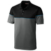 Cutter & Buck Men's Black/Elemental Grey Harrington Polo