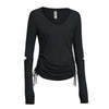 Expert Women's Black American MoCA Laurel Long Sleeve V-Neck