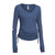 Expert Women's Stone Blue American MoCA Laurel Long Sleeve V-Neck