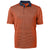 Cutter & Buck Men's College Orange/Navy Blue Virtue Eco Pique Micro Stripe Recycled Tall Polo