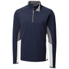 Cutter & Buck Men's Liberty Navy Traverse Colorblock Half Zip