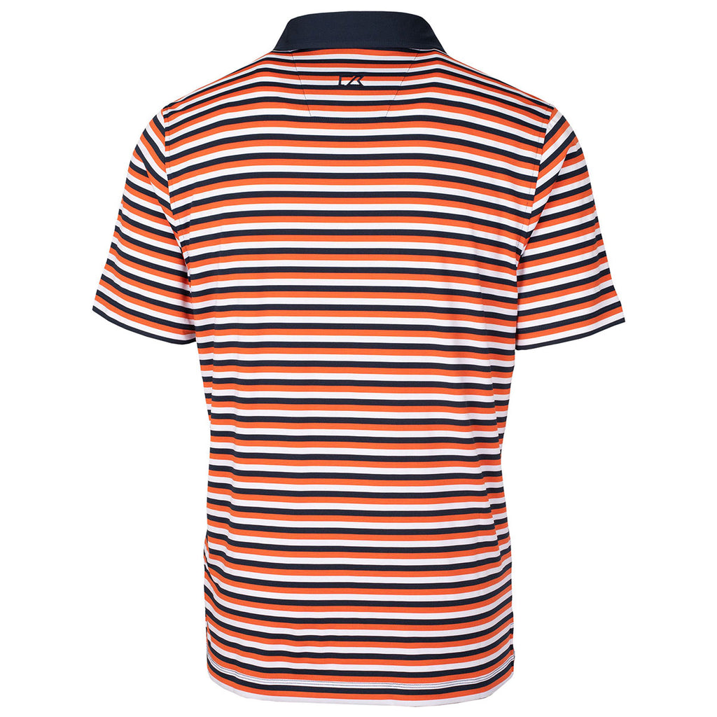 Cutter & Buck Men's College Orange Forge Polo Multi Strip