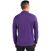 Cutter & Buck Men's College Purple Virtue Eco Pique Recycled Quarter Zip Pullover