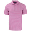 Cutter & Buck Men's Gelato/White Forge Eco Double Stripe Stretch Recycled Polo