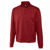 Cutter & Buck Men's Cardinal Red DryTec Edge Quarter Zip