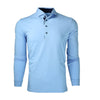 Greyson Men's Wolf Blue Apache II Long Sleeve Polo