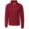 Cutter & Buck Men's Cardinal Red Heather Mainsail Half Zip