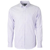 Cutter & Buck Men's College Purple Versatech Tattersall Stretch Long Sleeve