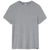 Glyder Men's Charcoal Heather and White Stripe Salton Short Sleeve