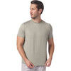 Glyder Men's Moss Heather/White Stripe Salton Short Sleeve