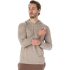 Glyder Men's Espresso and Oatmilk Stripe Taclite Hoodie