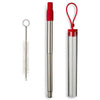 Primeline Red Festival Telescopic Drinking Straw Kit