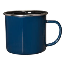 Prime Line Blue 16.9 oz Iron & Stainless Steel Log Cabin Mug