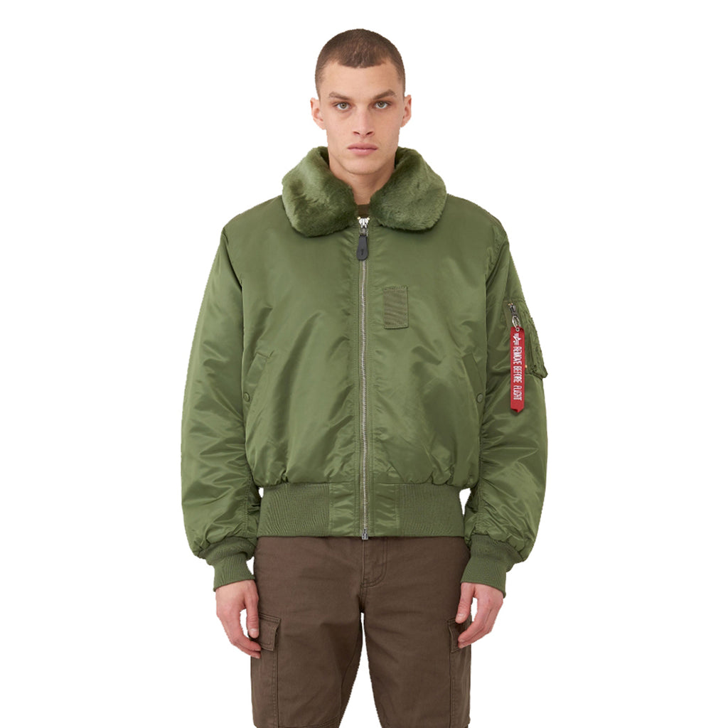 Alpha Industries Men's Sage Green B-15 Flight Jacket