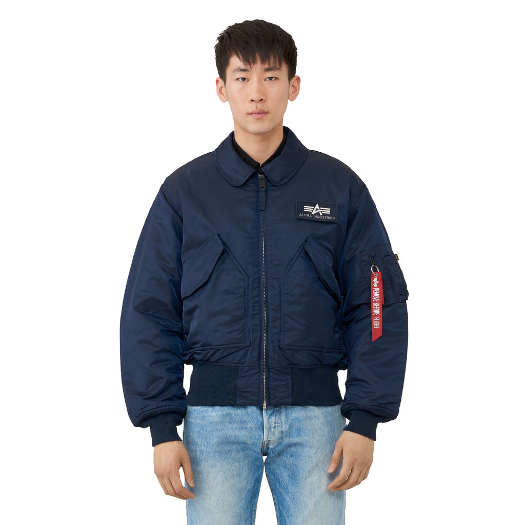 Alpha Industries Men's Replica Blue CWU 45/P Flight Jacket