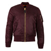 Alpha Industries Men's Maroon MA-1 Slim Flight Jacket