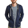 Marine Layer Men's True Navy/Asphalt Signature Lined Zip Hoodie