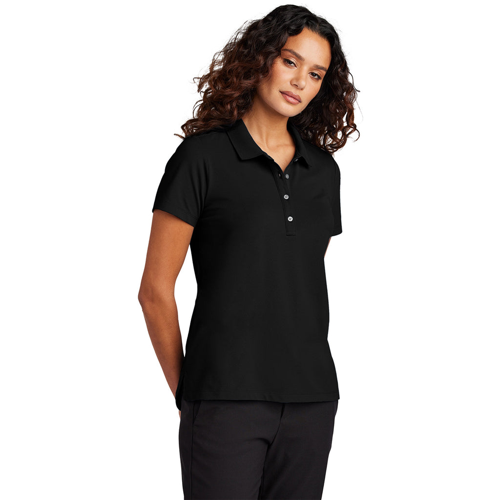 Mercer+Mettle Women's Deep Black Stretch Pique Polo