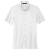 Mercer+Mettle Men's White Stretch Pique Full-Button Polo