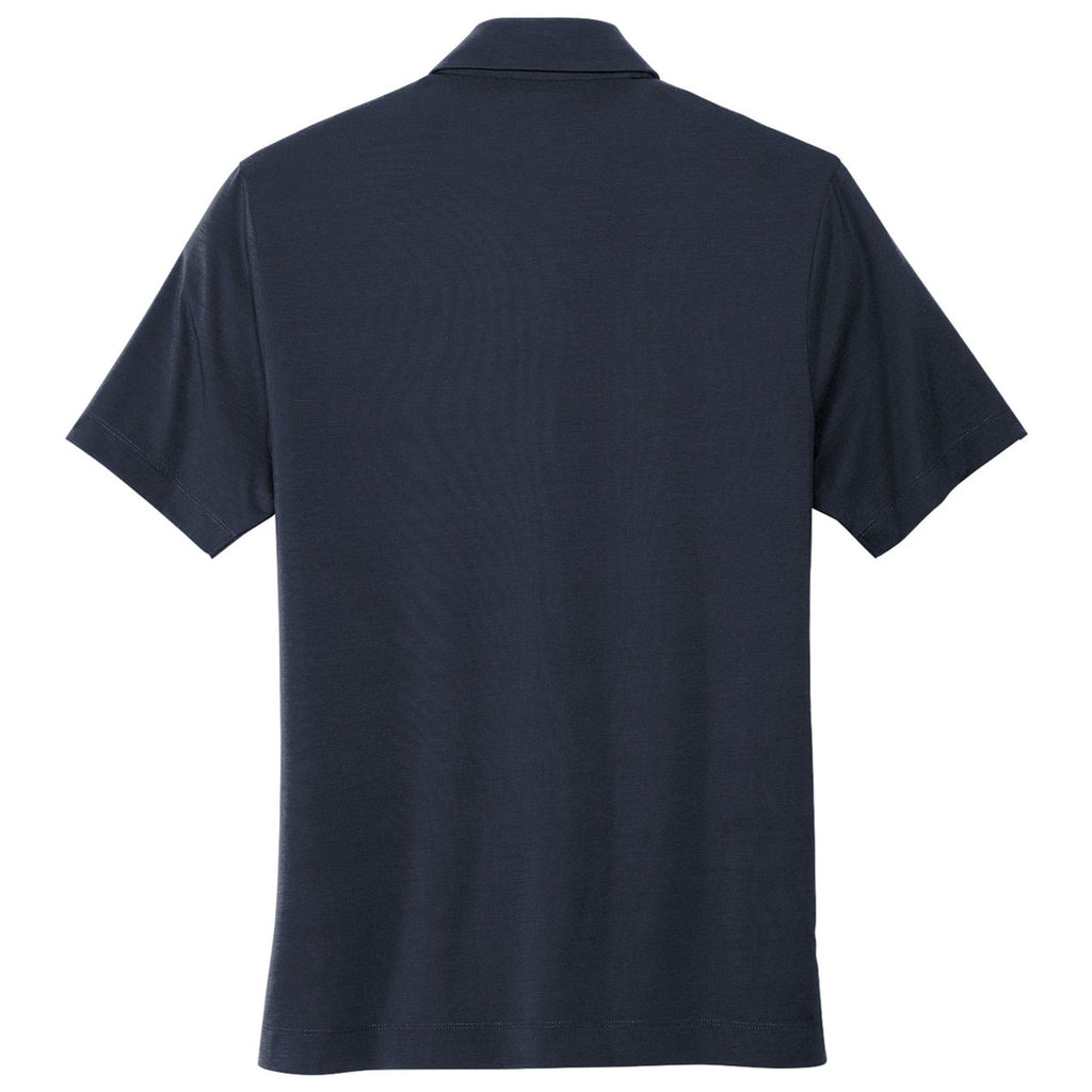 Mercer+Mettle Men's Night Navy Stretch Jersey Polo