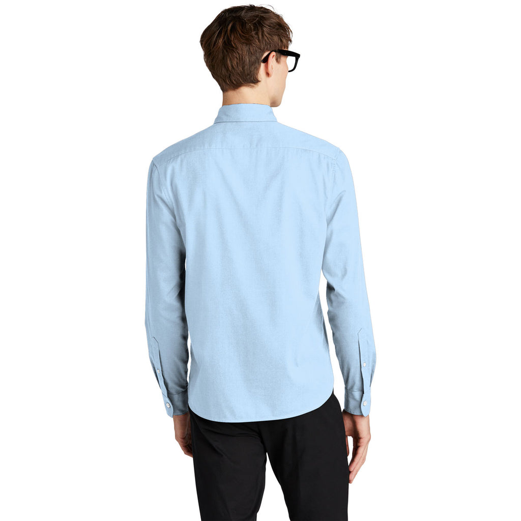 Mercer+Mettle Men's Air Blue End On End Long Sleeve Stretch Woven Shirt