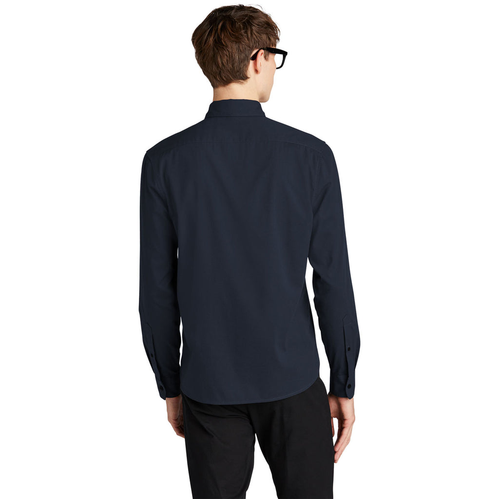 Mercer+Mettle Men's Night Navy Long Sleeve Stretch Woven Shirt