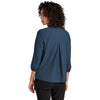 Mercer+Mettle Women's Insignia Blue Stretch Crepe 3/4 Sleeve Blouse