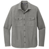 Mercer+Mettle Men's Light Anchor Grey Heather Long Sleeve Twill Overshirt