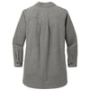 Mercer+Mettle Women's Light Anchor Grey Heather Long Sleeve Twill Overshirt