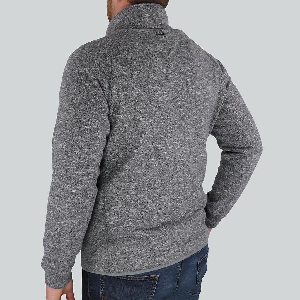 Zusa 3 Day Men's Light Grey Heather Midtown Fleece Full Zip