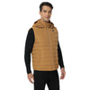 Ororo Men's Dark Khaki Heated Lightweight Down Vest