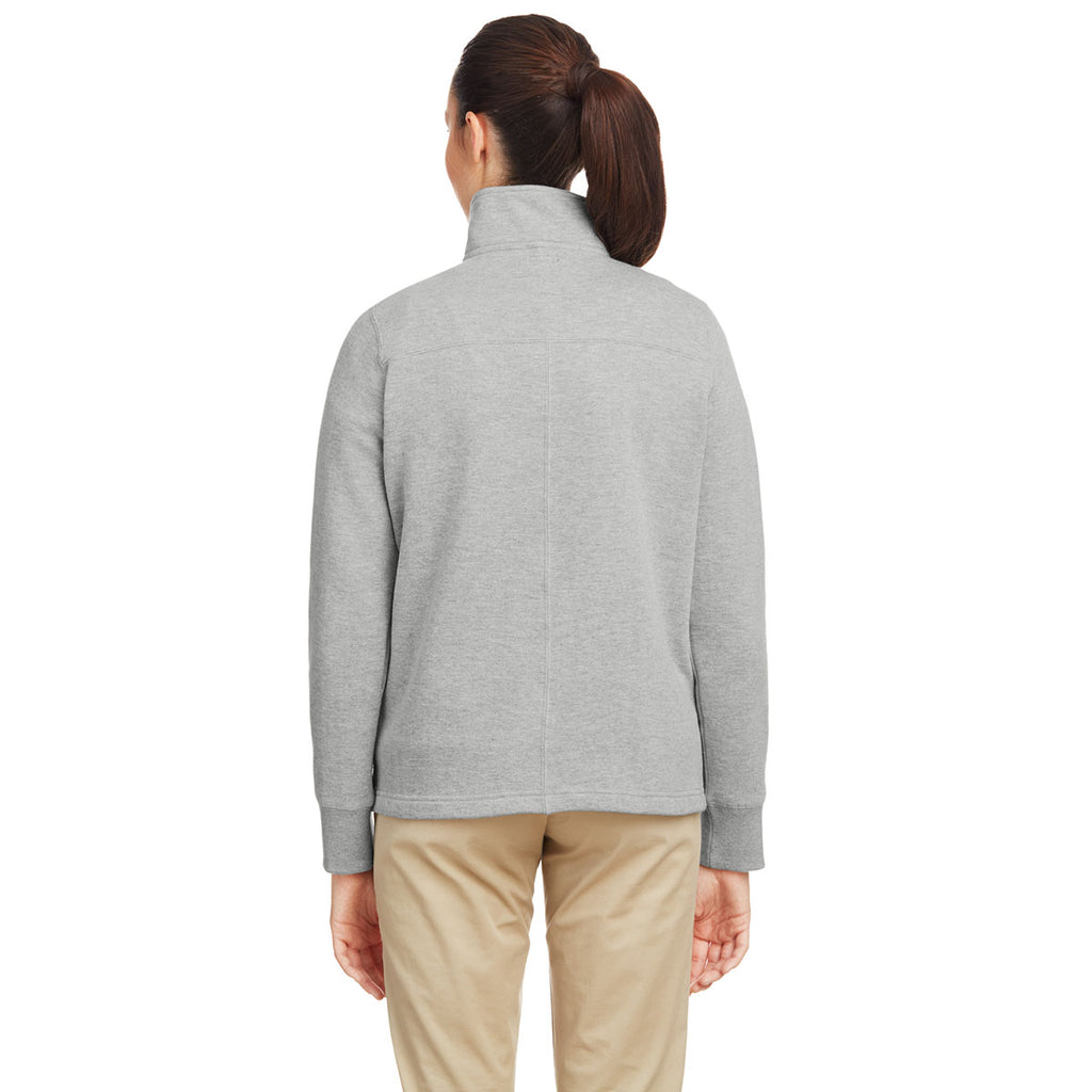 Nautica Women's Oxford Anchor Quarter-Zip Pullover